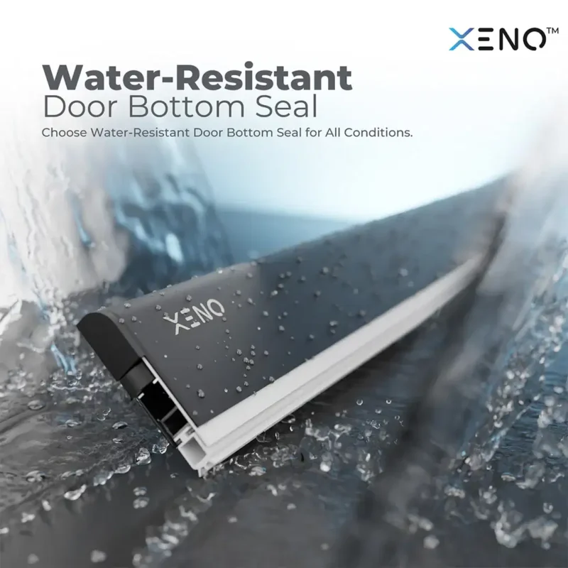 Xeno door drop seal with water-resistant properties for enhanced door protection.