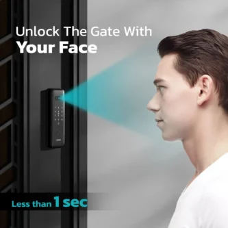unlock gate with scan your face