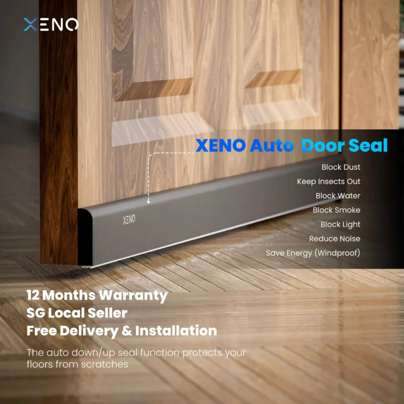 Xeno automatic drop seal for better door protection.