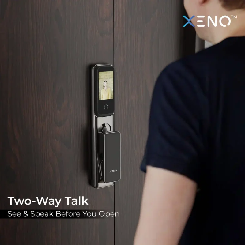 Two way talk see speak before you open safe home