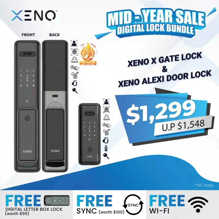 Mid year sale - Bundle fire rated digital lock and Gate lock