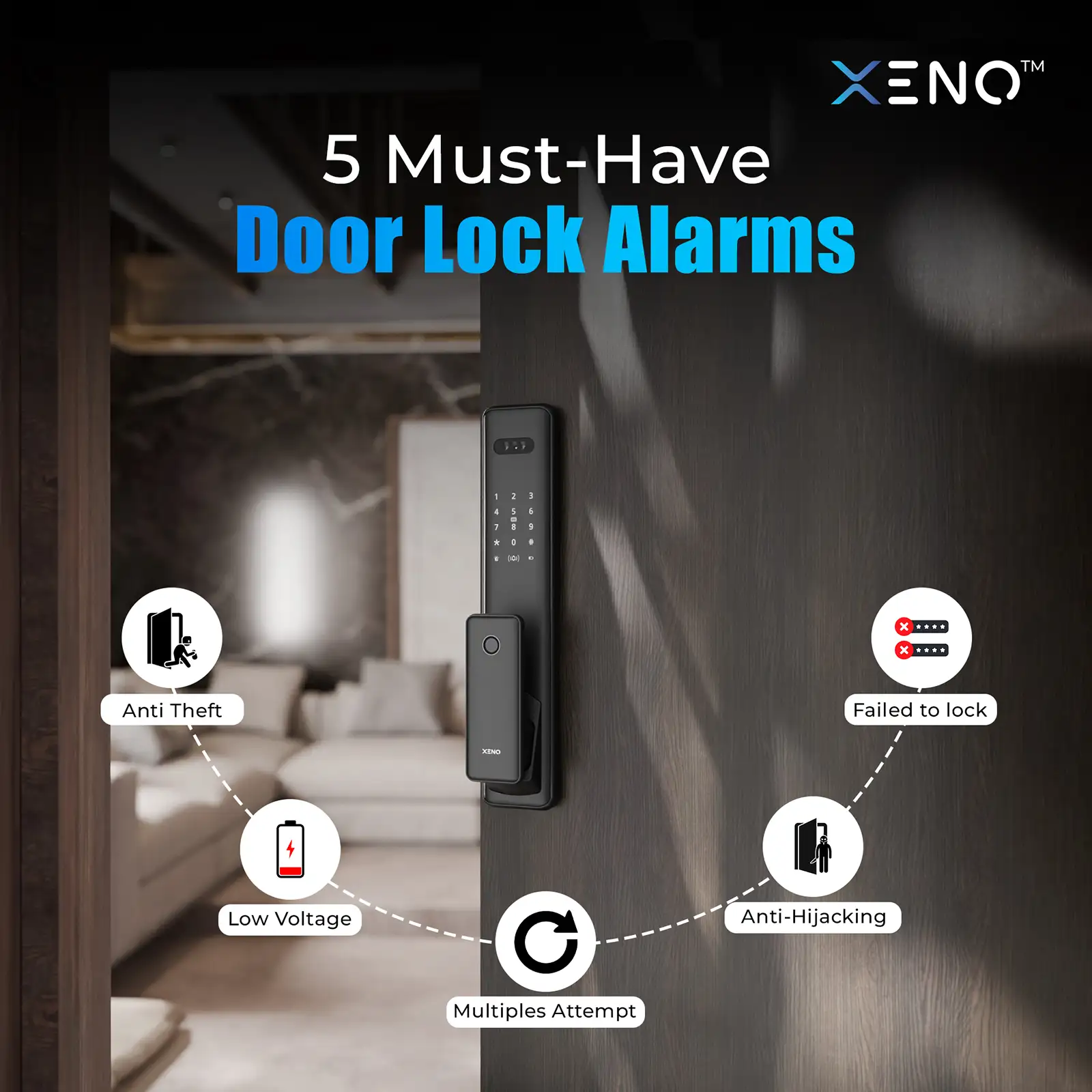 Xeno-Alexi-Pro-Smart-Door-Lock-with-Built-In-Security-Alarms