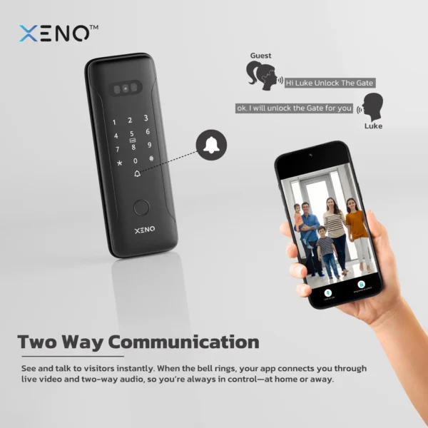 Xeno x lock two way communication Xeno x Gate lock two way communication