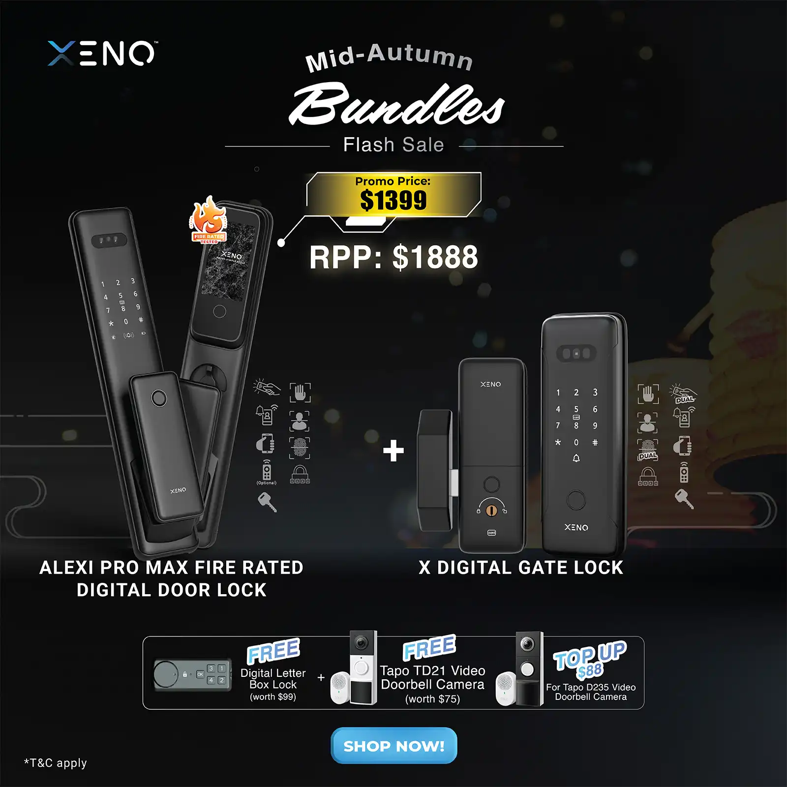 Best Digital Lock Bundle Mid Autumn Flash Offer