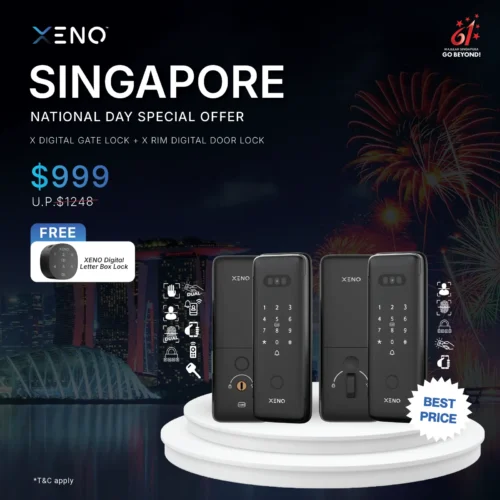 Singapore national day X gate+X rim digital lock deal Singapore national day X gate+X rim digital lock deal