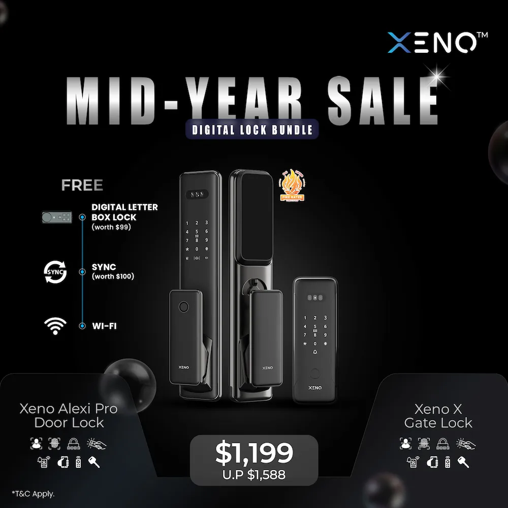 Alexi Pro Digital Door Lock + X Gate Digital Lock Bundle Sale