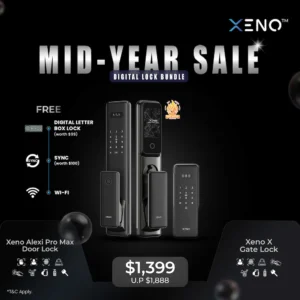 Alexi Pro Max Digital Door Lock + X Gate Digital Lock Bundle Sale