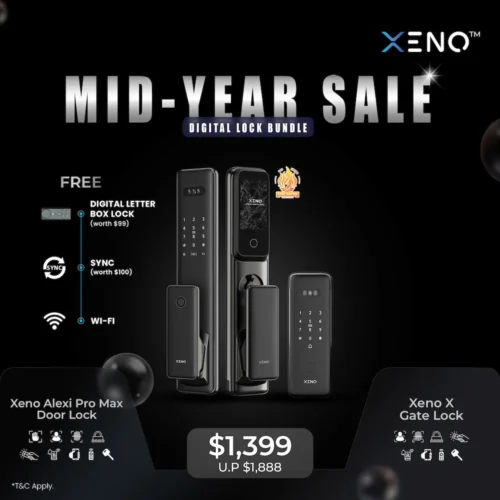 Alexi Pro Max Digital Door Lock + X Gate Digital Lock Bundle Sale