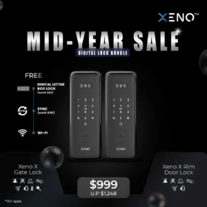 X Gate Digital Lock + X Rim Digital Door Lock Bundle Sale