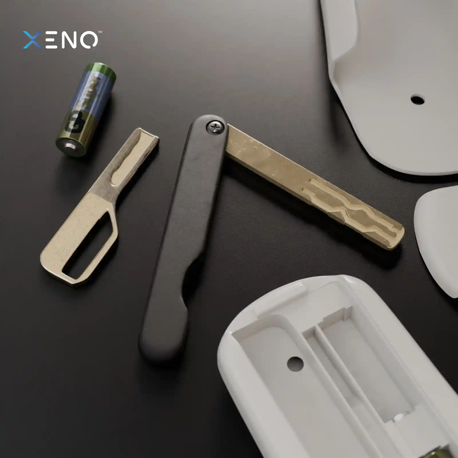 Remote control with storage space