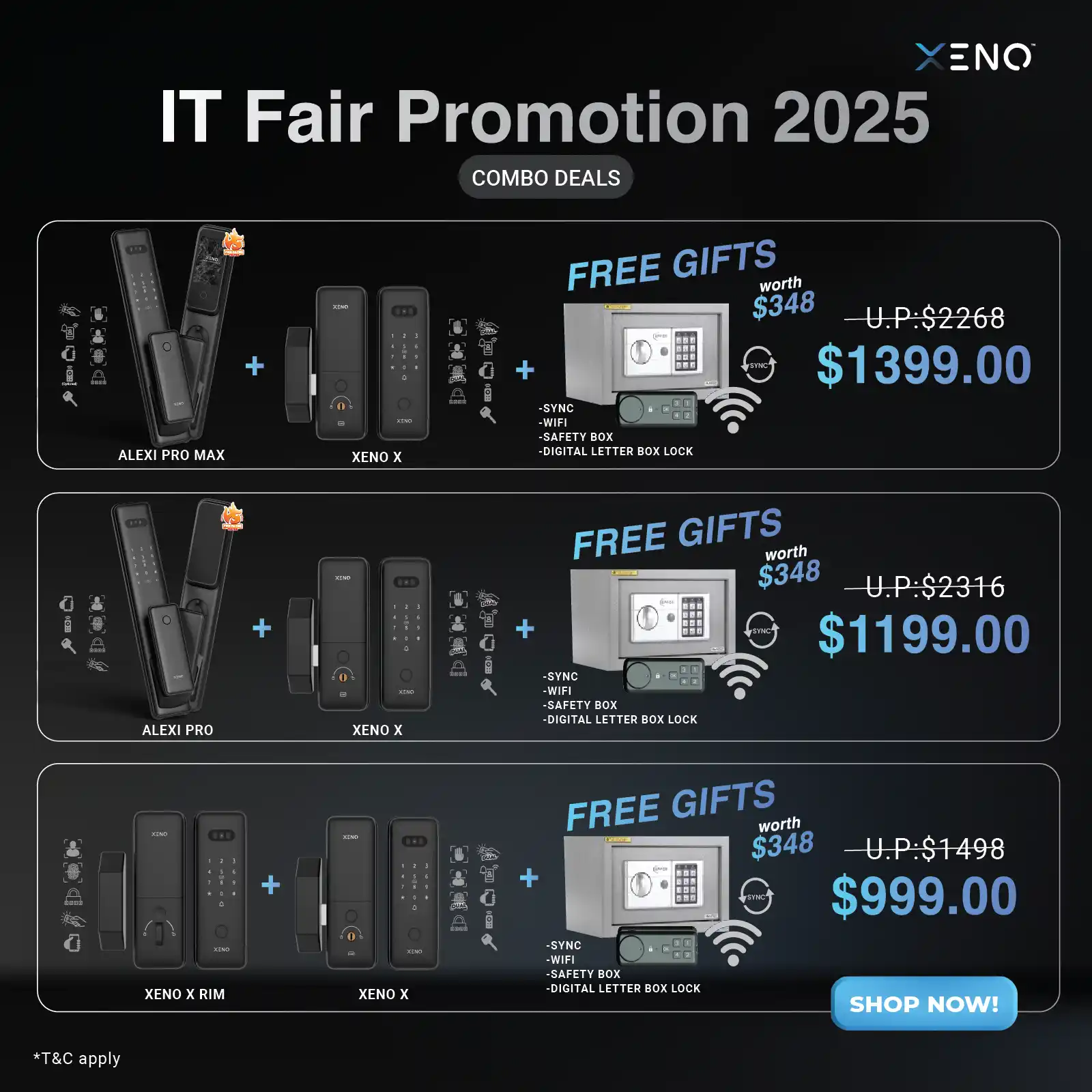 XENO DIGITAL LOCKS - IT FAIR EXCLUSIVE DEAL
