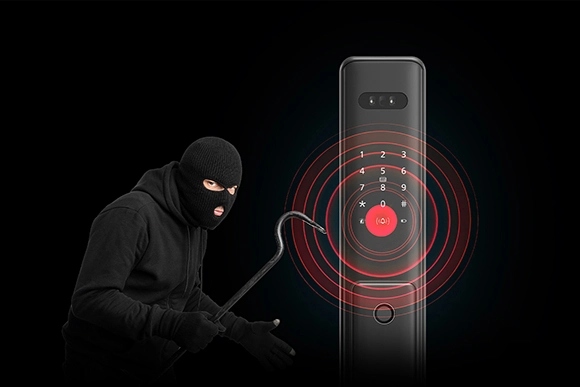 Smart lock with anti-theft-alarm