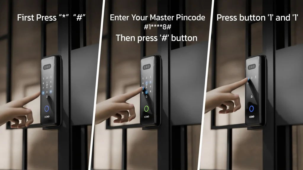 Xeno X Gate Lock Fingerprint Registration