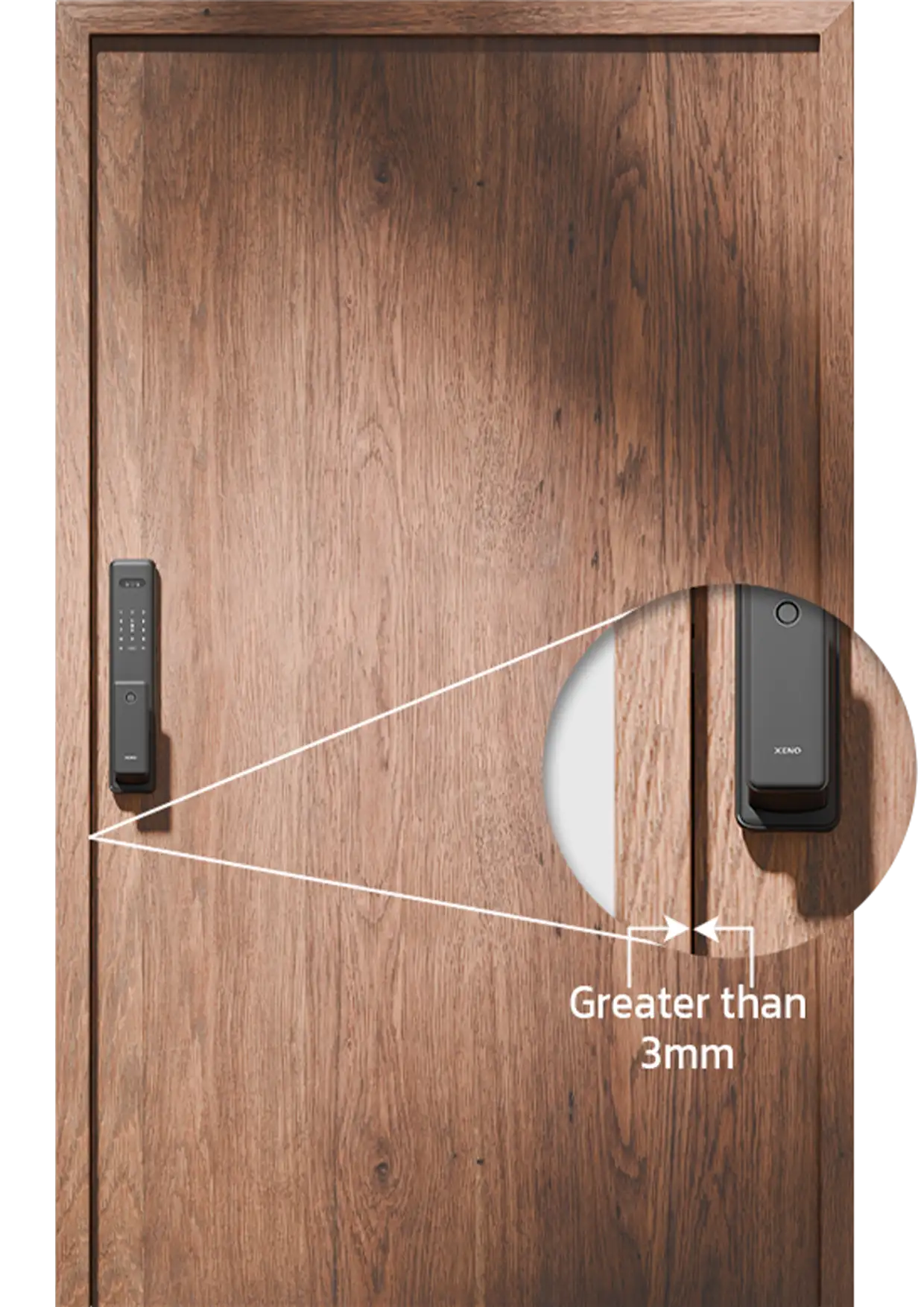 Digital Lock Door Frame Edge Measurement 