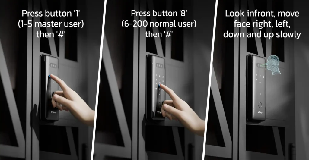 Register your Face on Digital lock