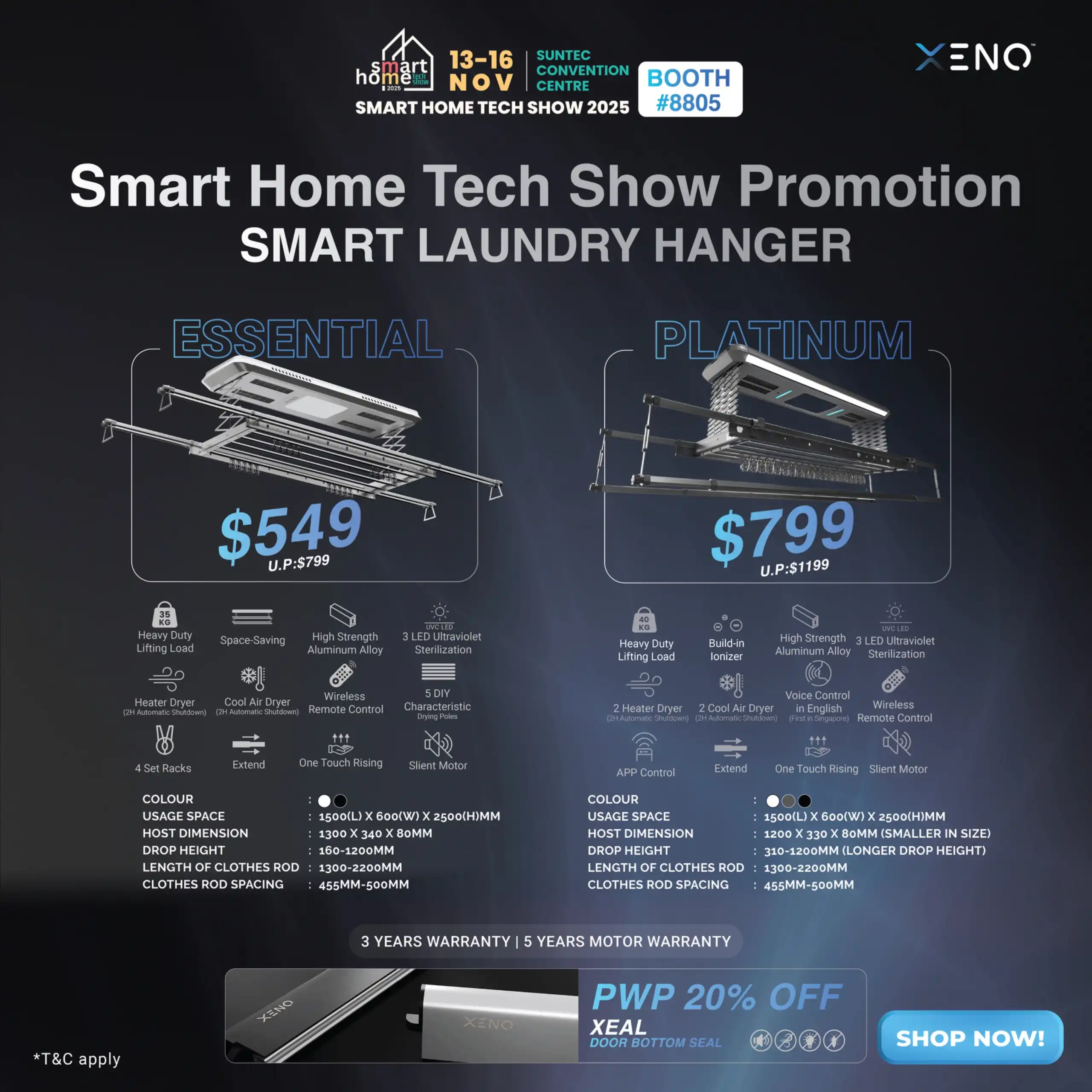 Laundry deal Smart home tech show xeno smarty laundry hanger deal