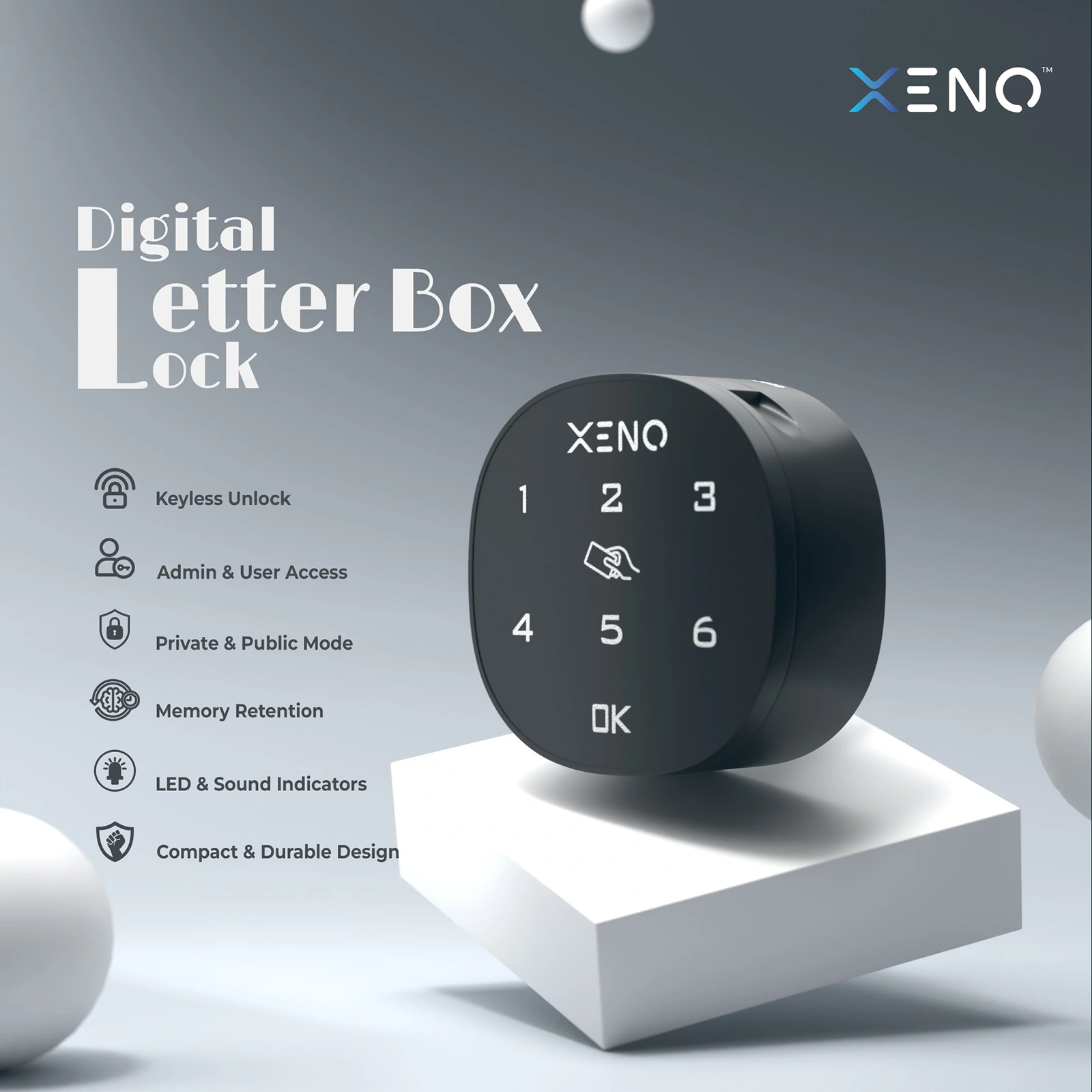 Advantage of Xeno letter box digital lock in Singapore