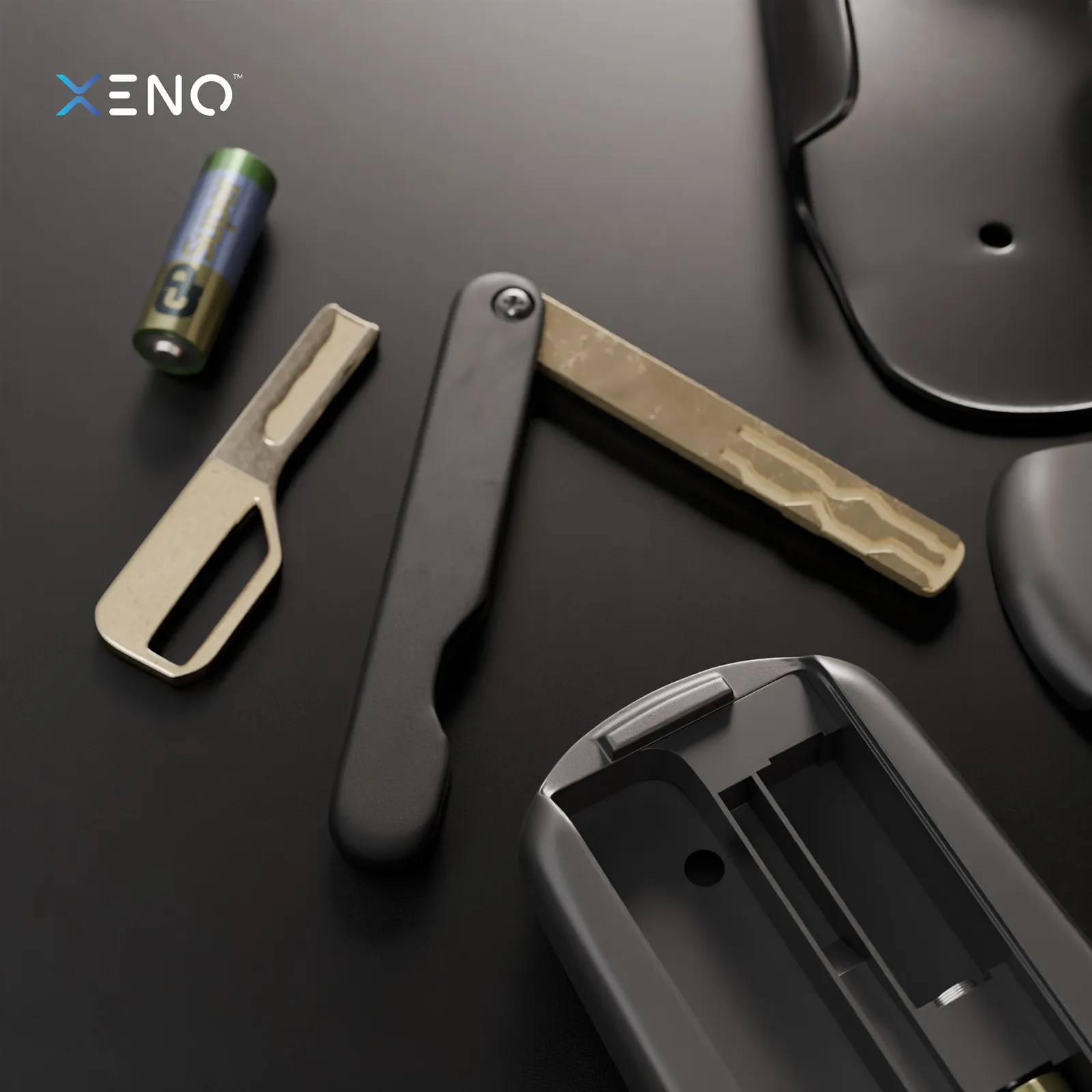 Remote control with storage space